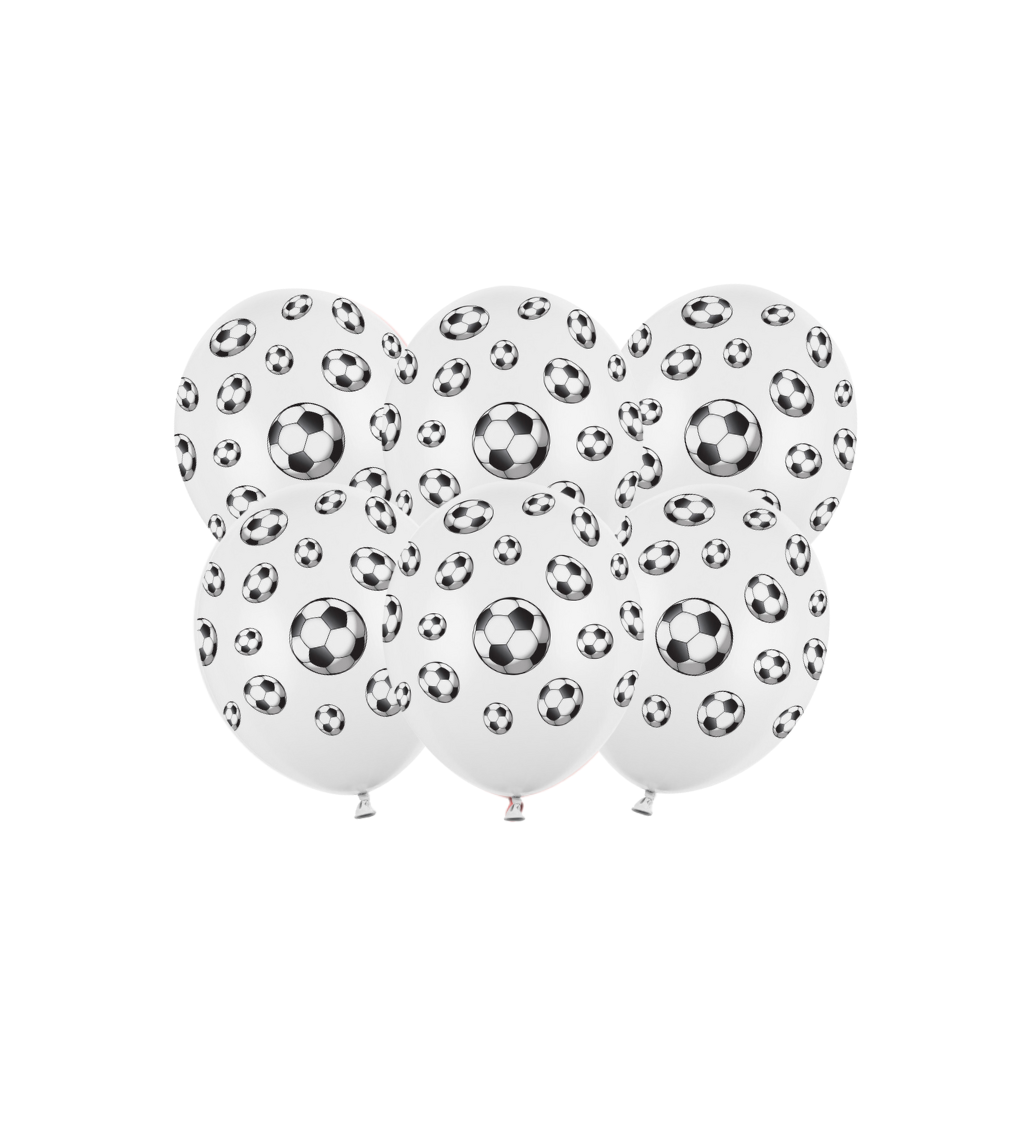 Latexové balónky strong pastelové fotbal 30 cm 6 ks