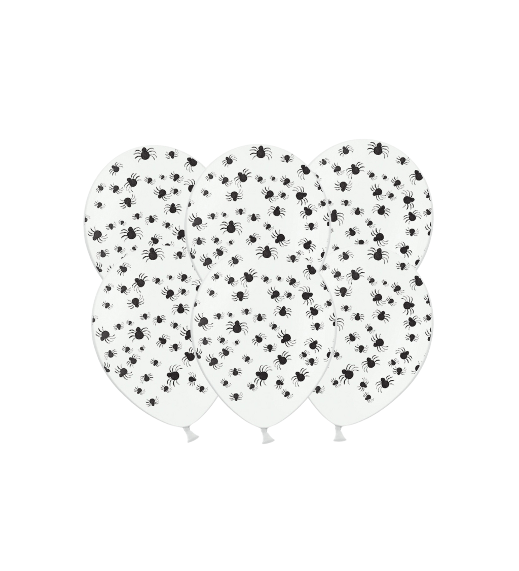 Latexové balónky strong průhledné pavouk 30 cm 6 ks