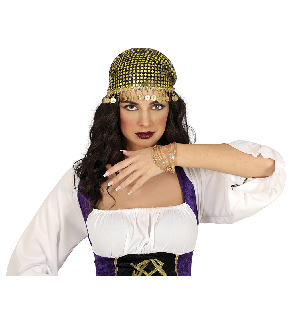 Zlatý bohatý náramek