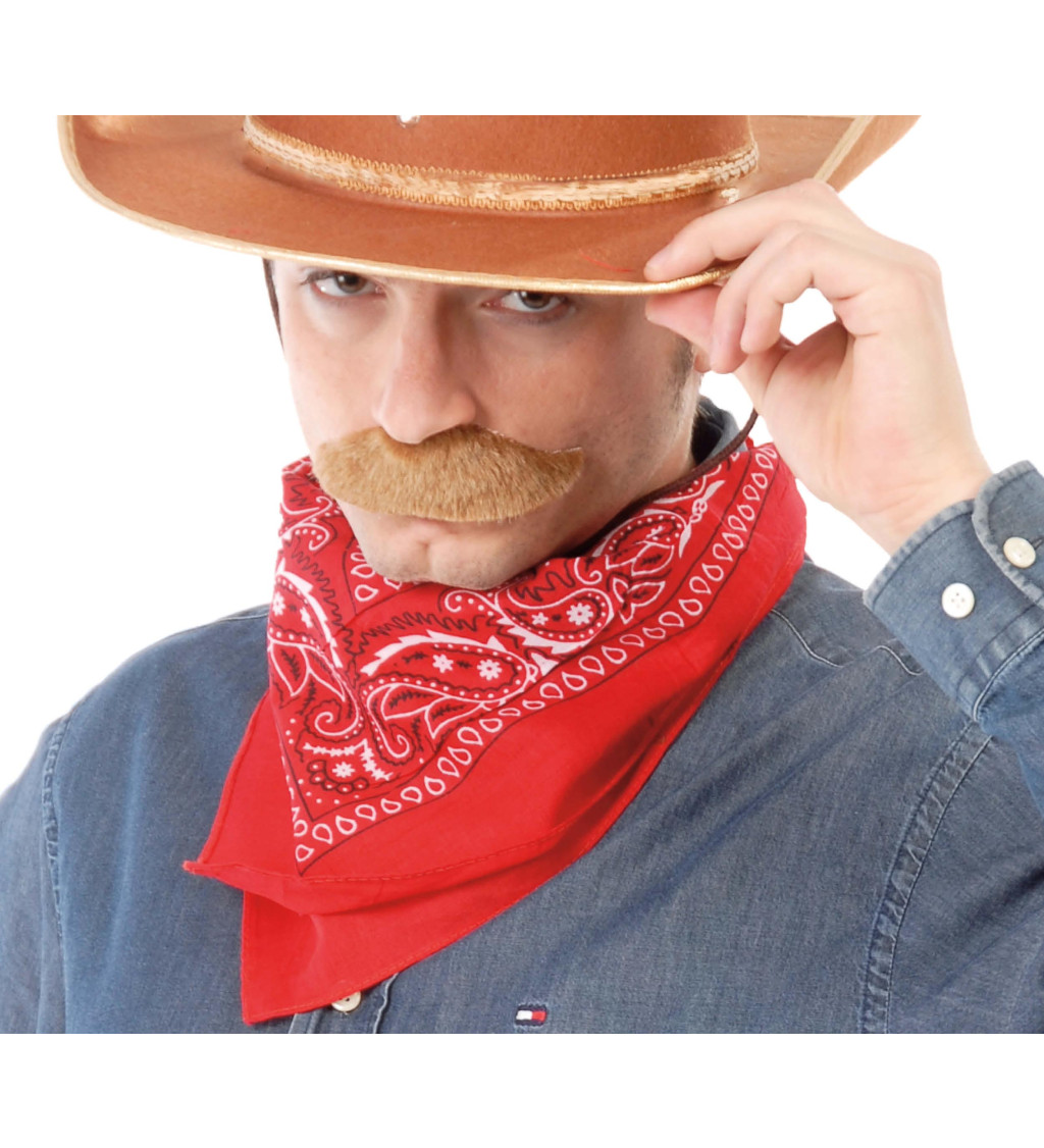 Kovbojský šátek - červený