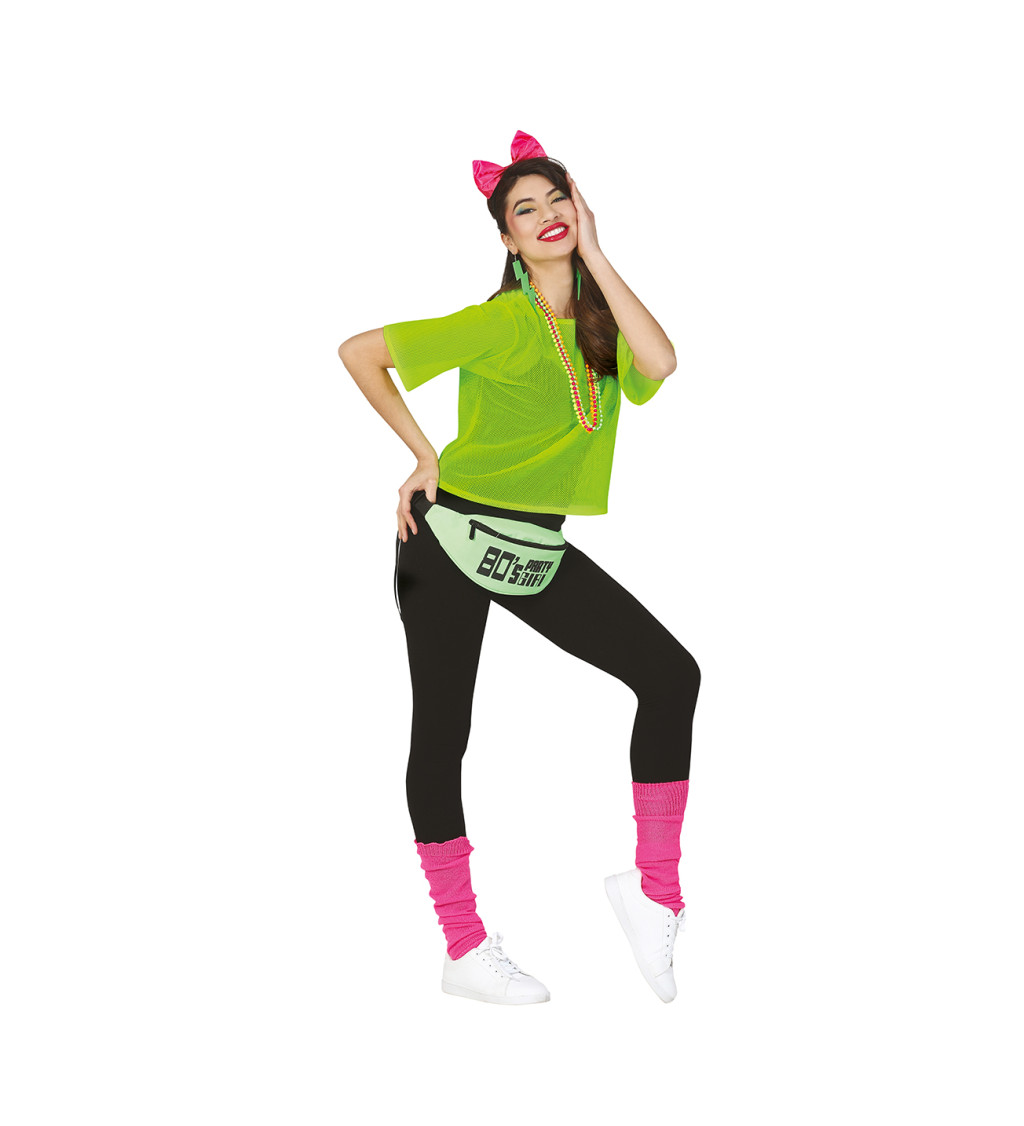 Síťované tričko - neonově zelené