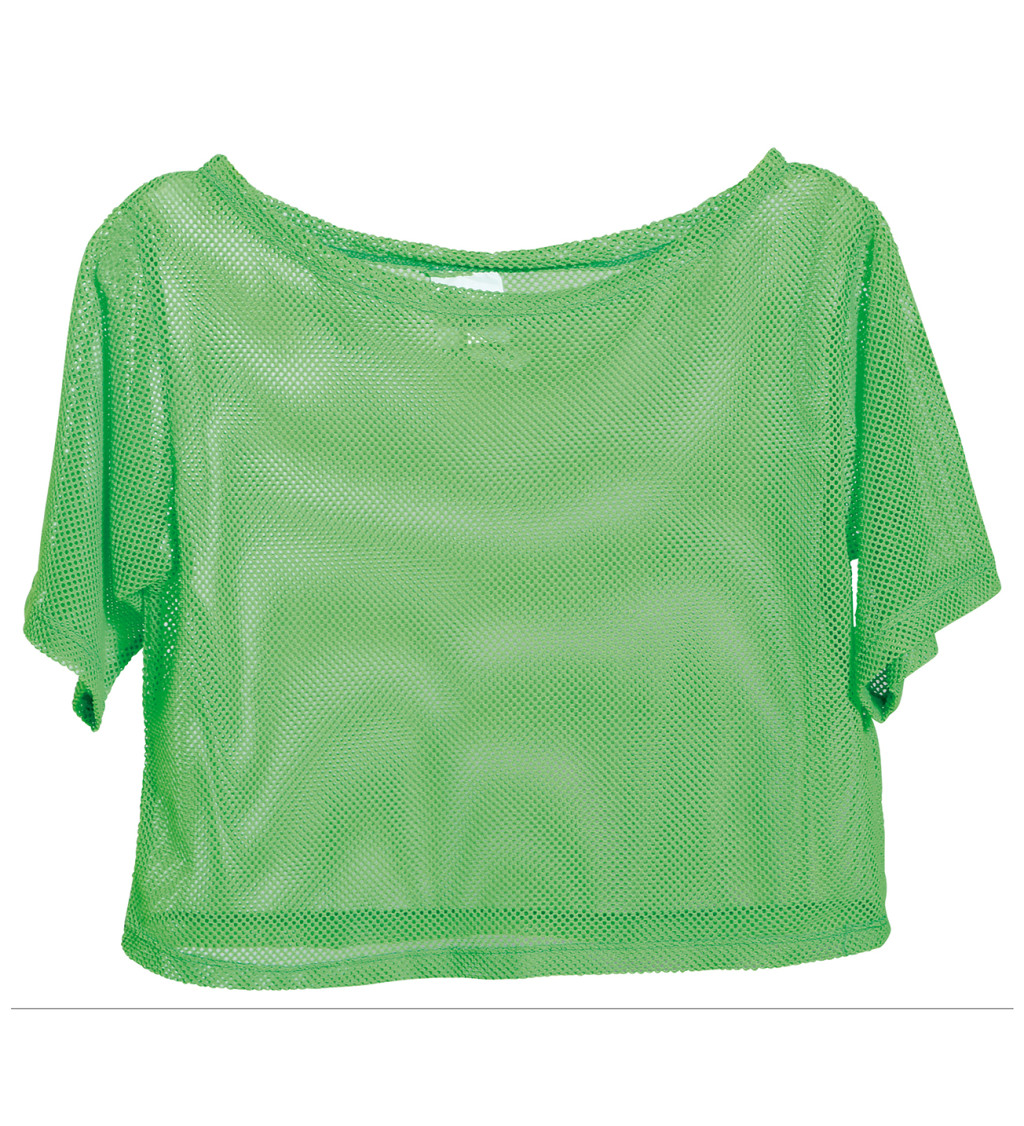 Síťované tričko - neonově zelené