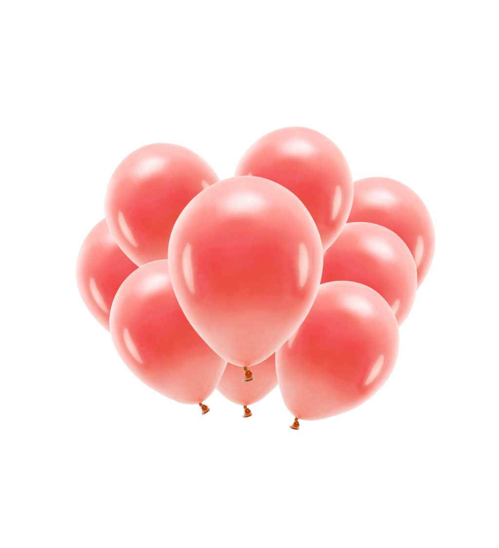 Latexové balónky eco pastelové korálové 30 cm 10 ks