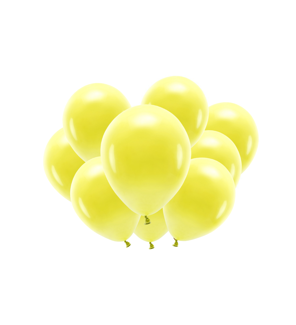 Latexové balónky eco pastelové žluté 30 cm 10 ks