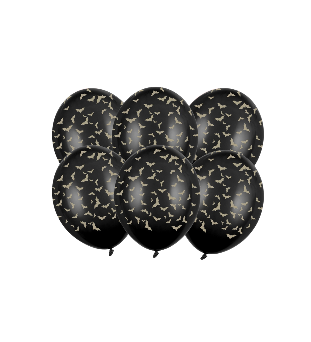 Latexové balónky strong pastelové netopýři 30 cm 6 ks