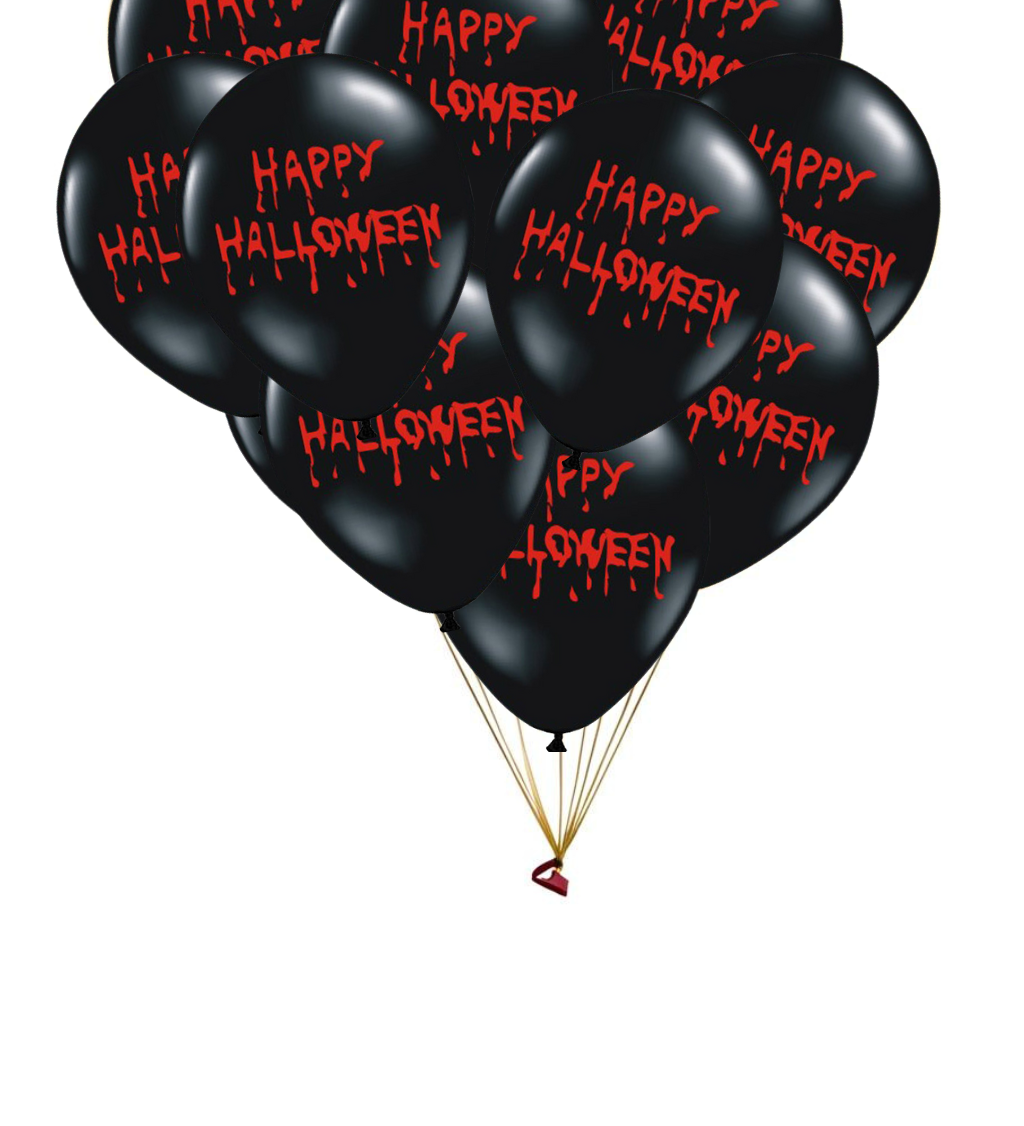 Latexové balónky pastelové Happy Halloween 30 cm 50 ks