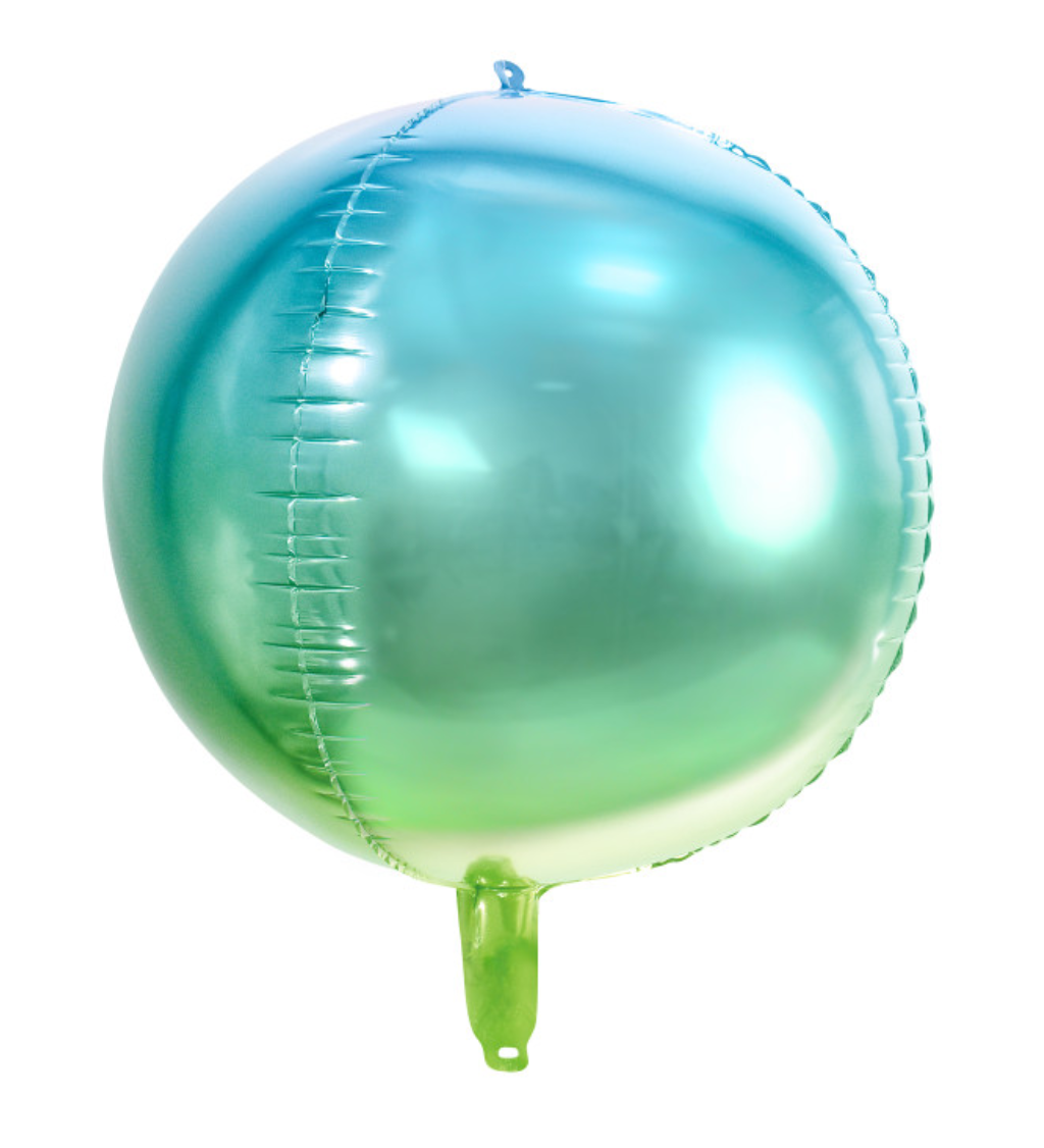 Fóliový balónek zeleno-modrý