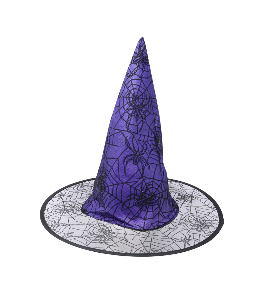Fialový čarodějnický klobouk