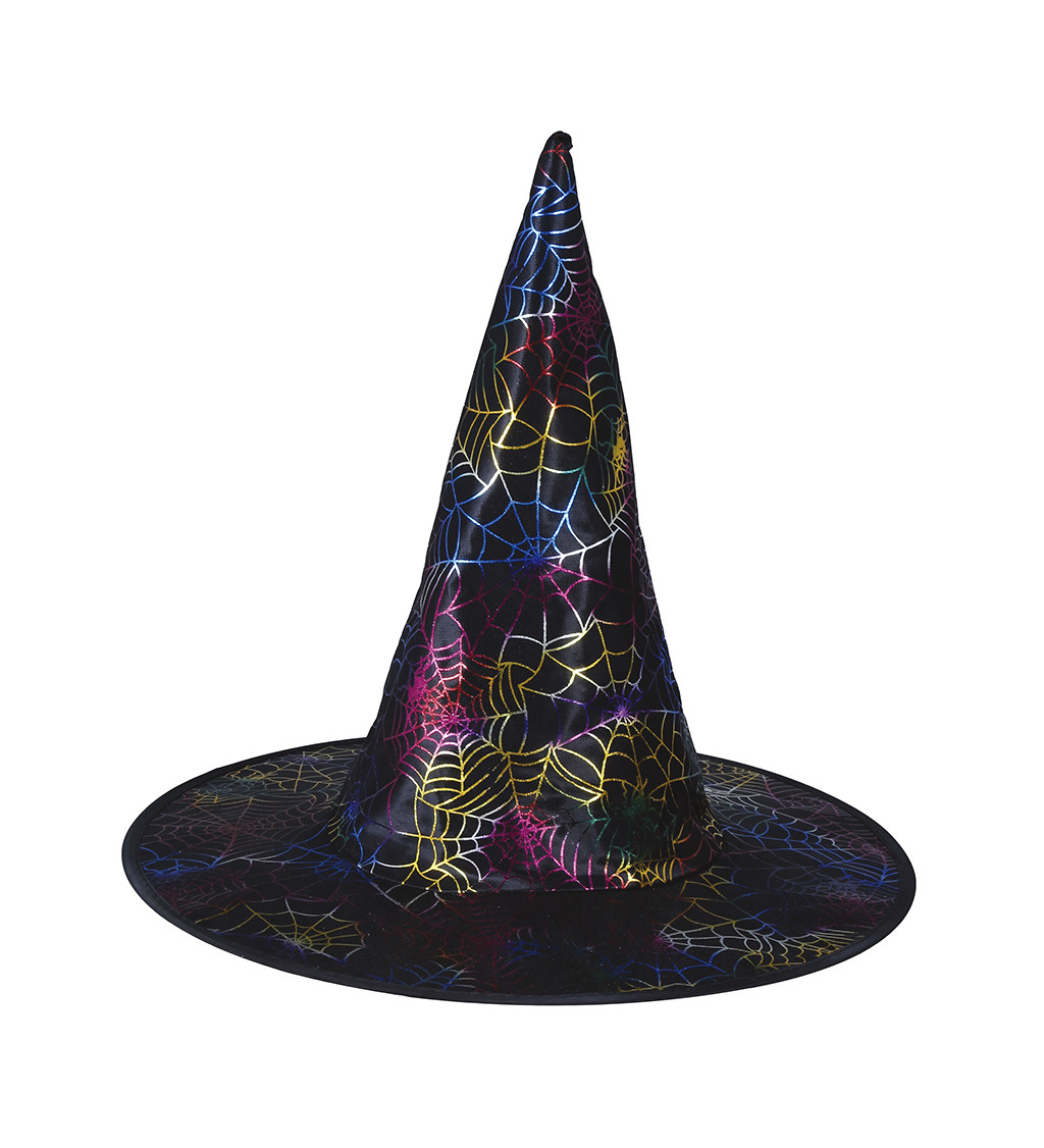 Dětský čarodějnický klobouk s pavučinou