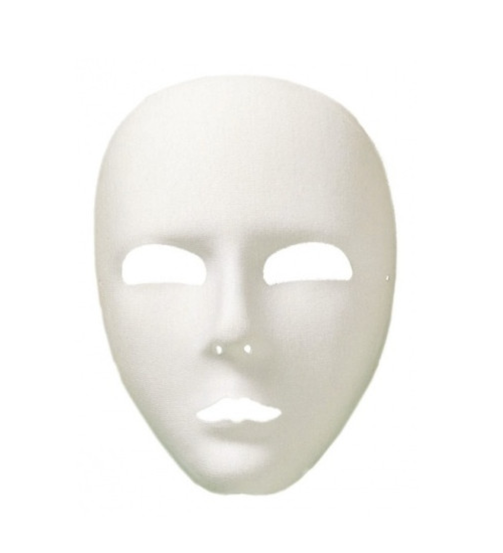 Maska bílého robota - deluxe
