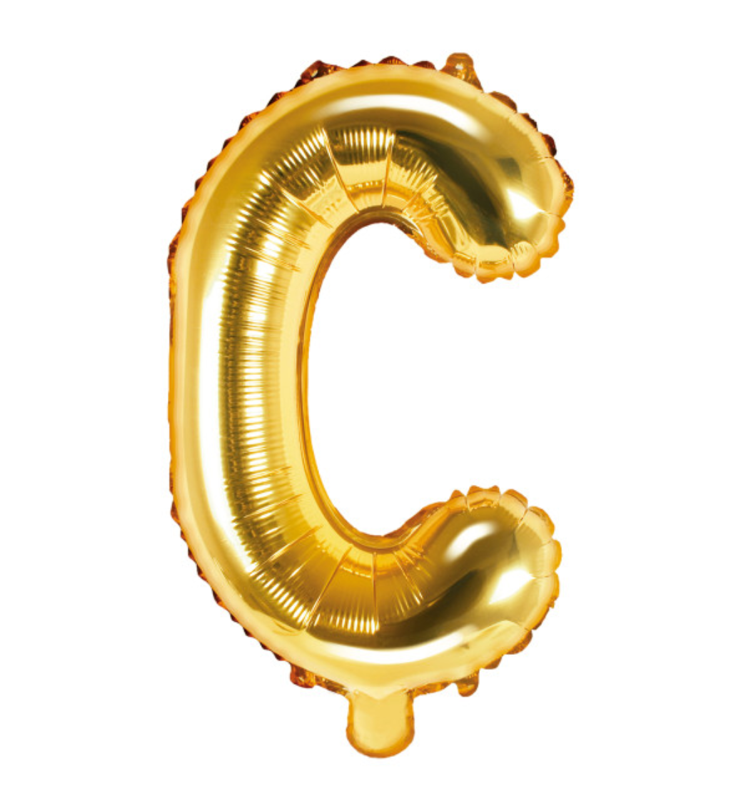 Malé zlaté písmeno C