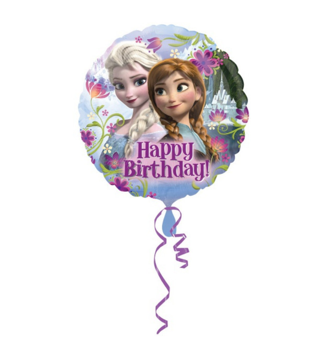 Fóliový balónek Happy Birthday s Frozen
