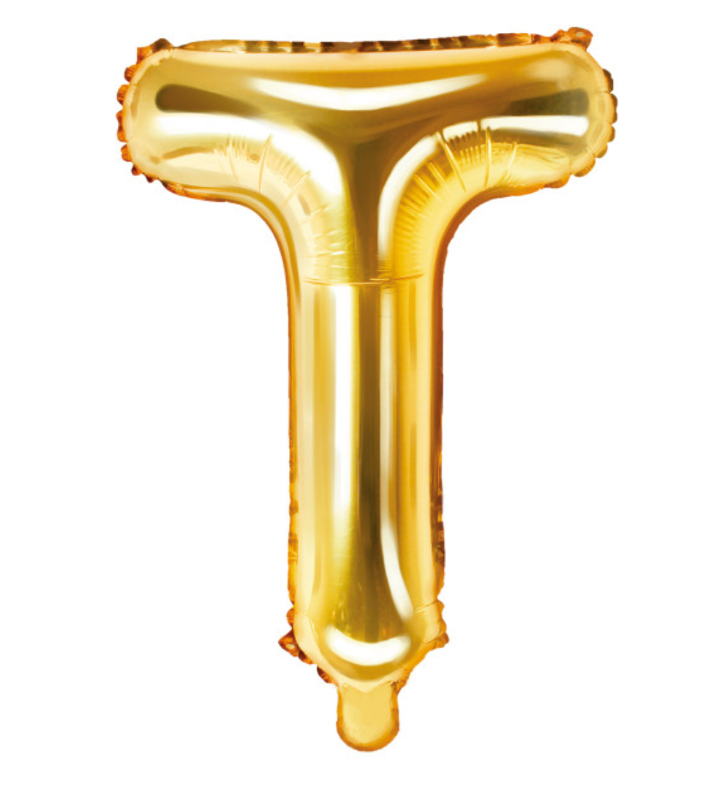 Malé zlaté písmeno T