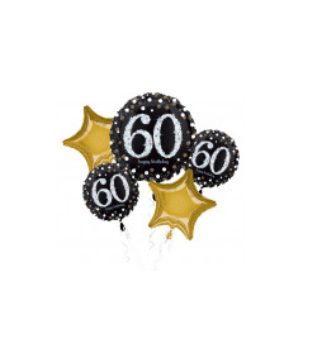 Fóliová sada 60. narozeniny 5 ks