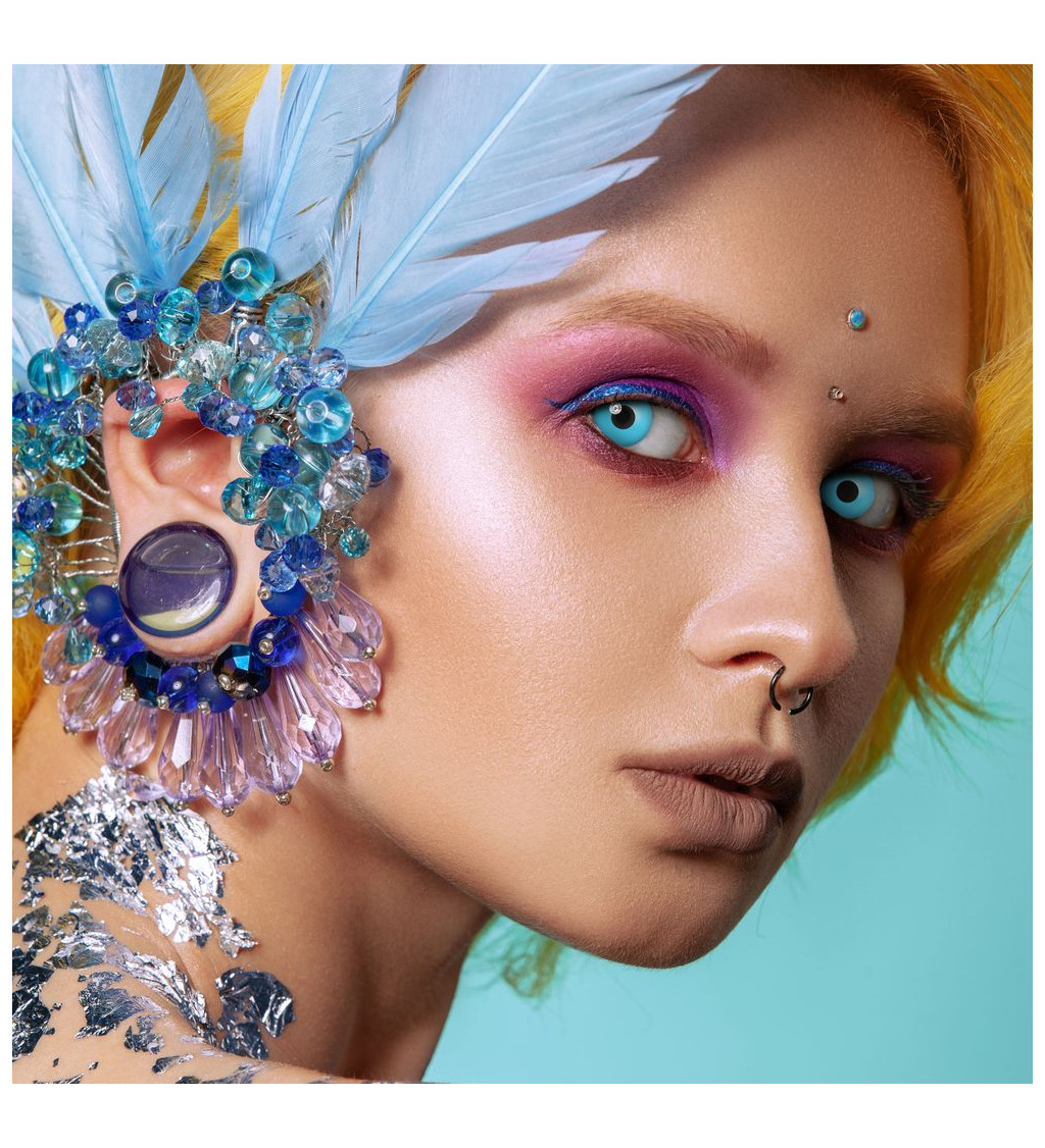 Kontaktní čočky jednodenní Blue