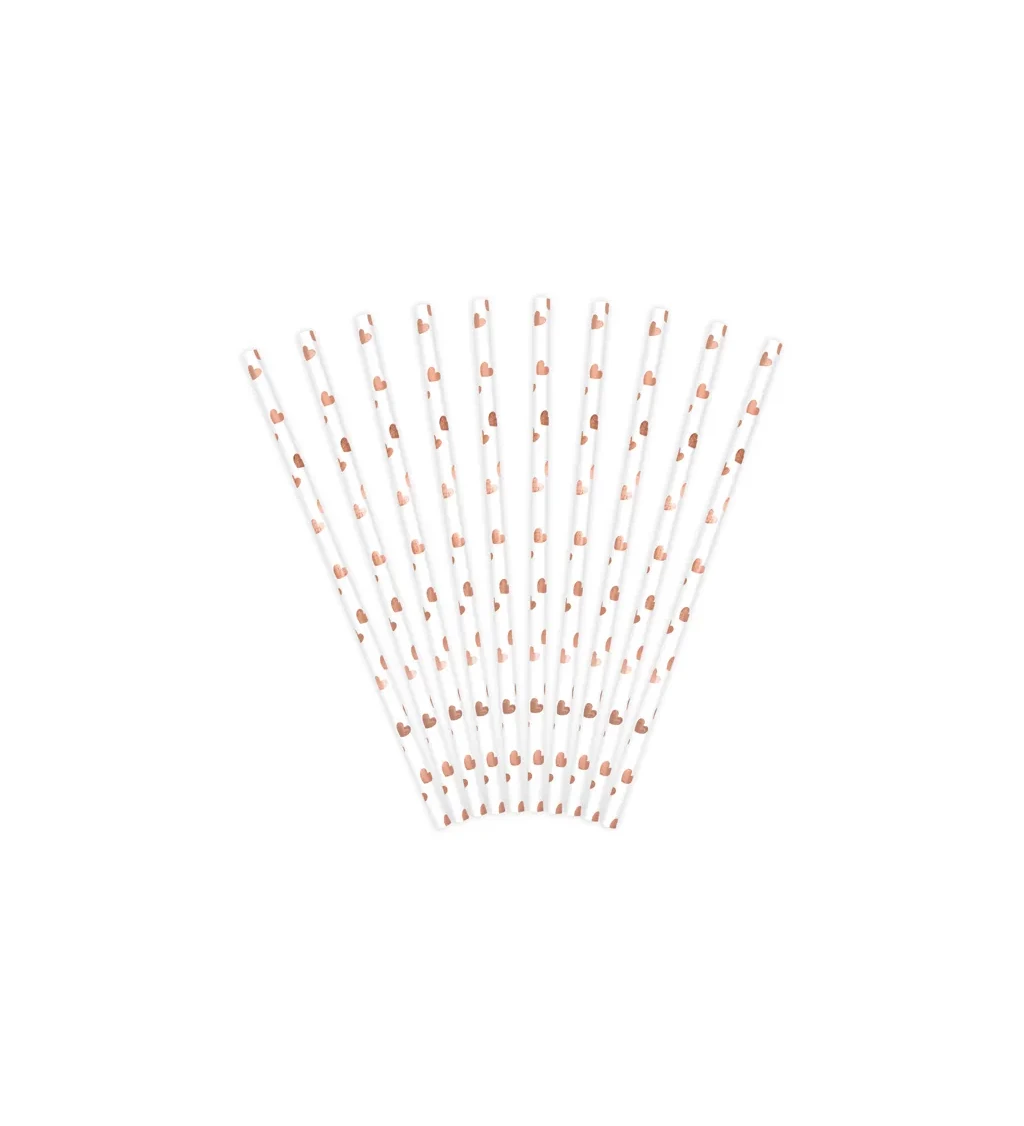 Brčka- rose gold srdíčka