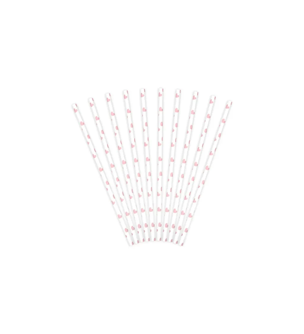 Brčka - růžové srdíčka