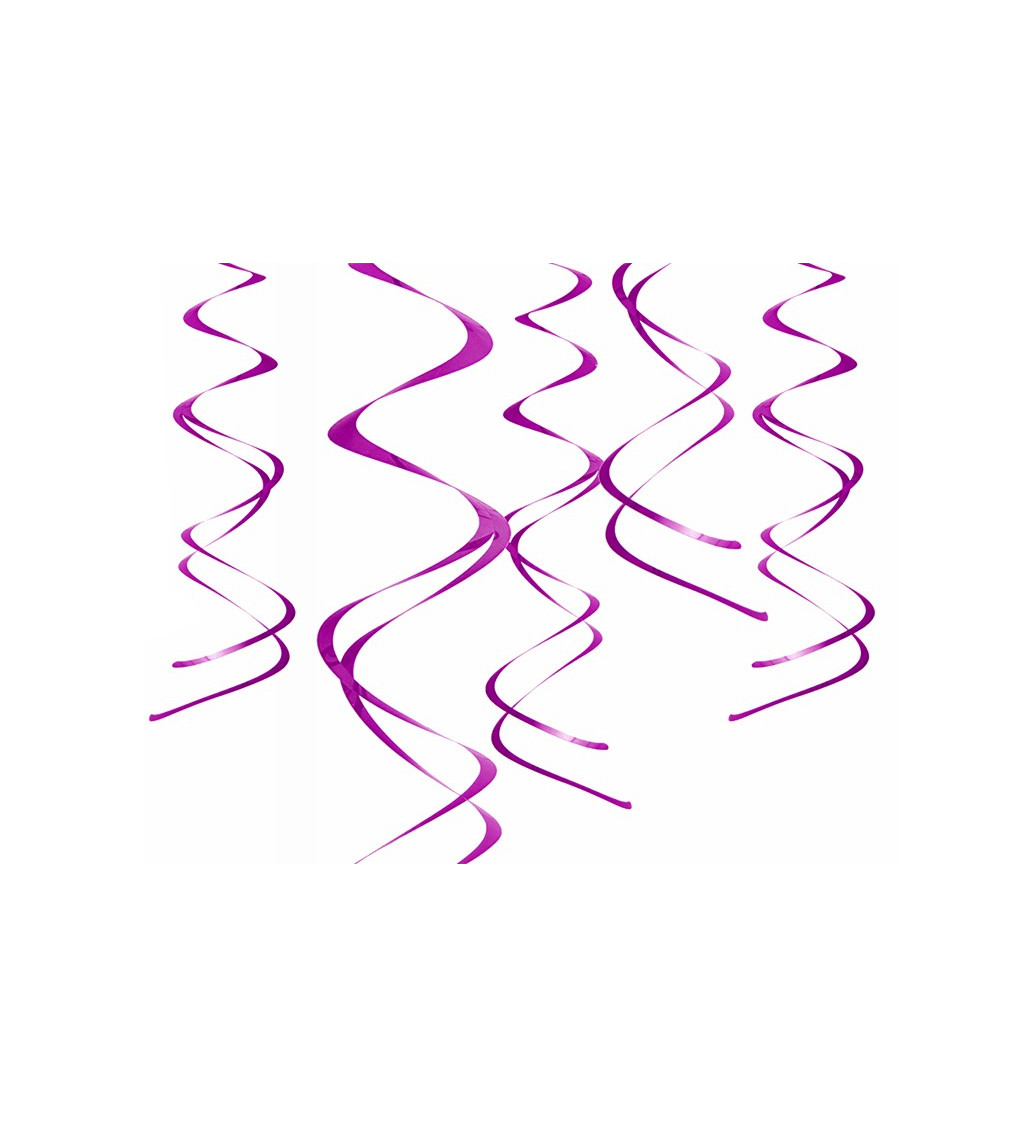 Dekorační spirály - růžové