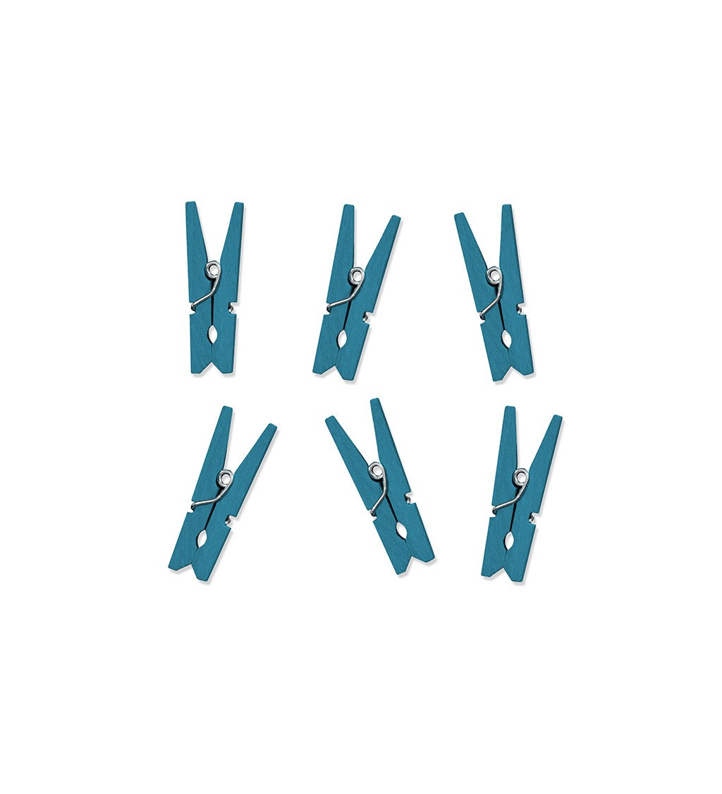 Barevné kolíčky - modré