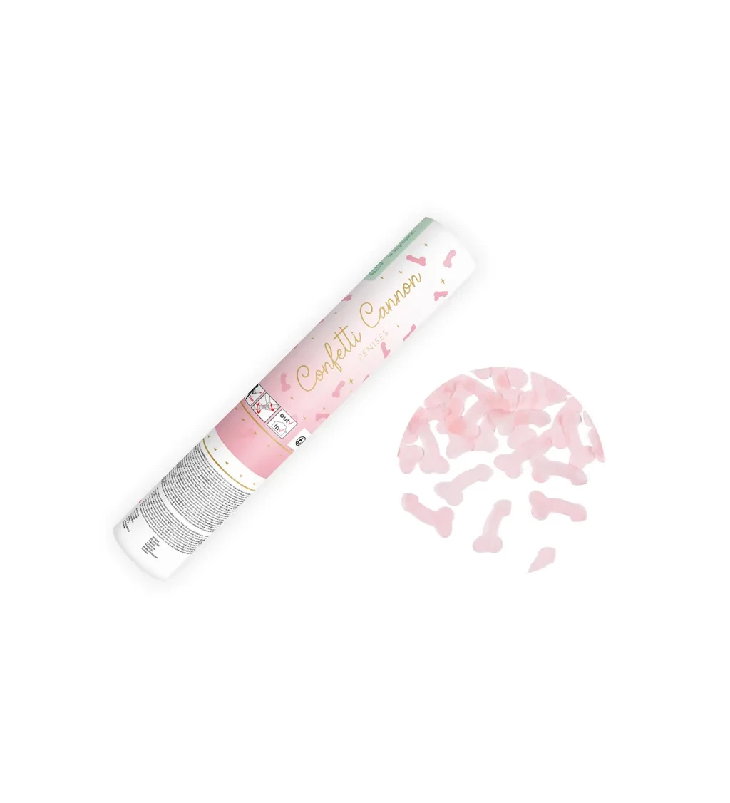 Vystřelovací konfety Rozlučka se svobodou 20 cm