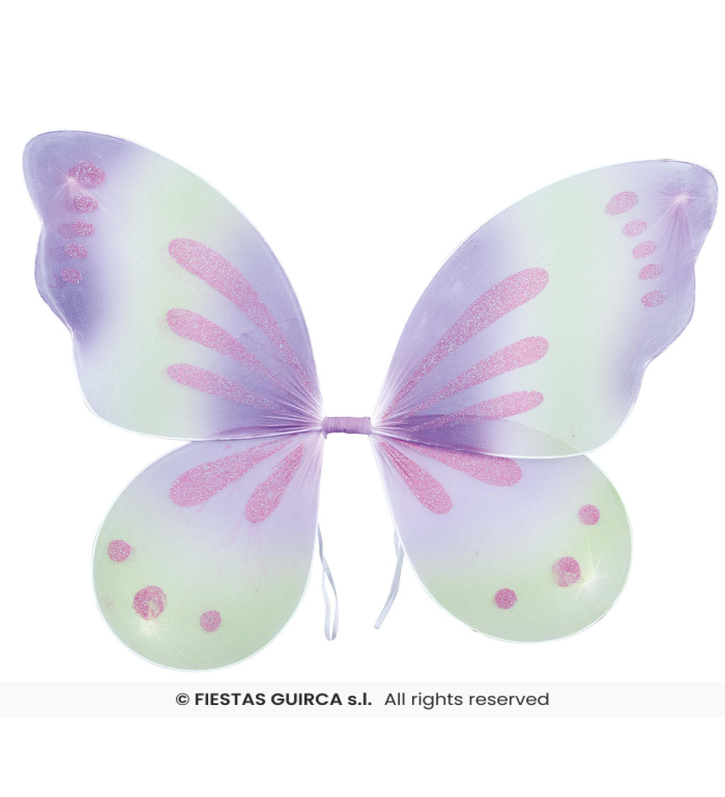 Zeleno - fialové vílí křídla