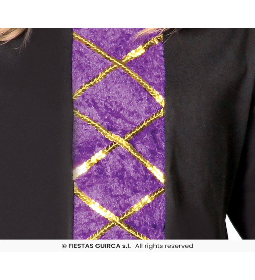 Dětský kostým Fialová čarodějka