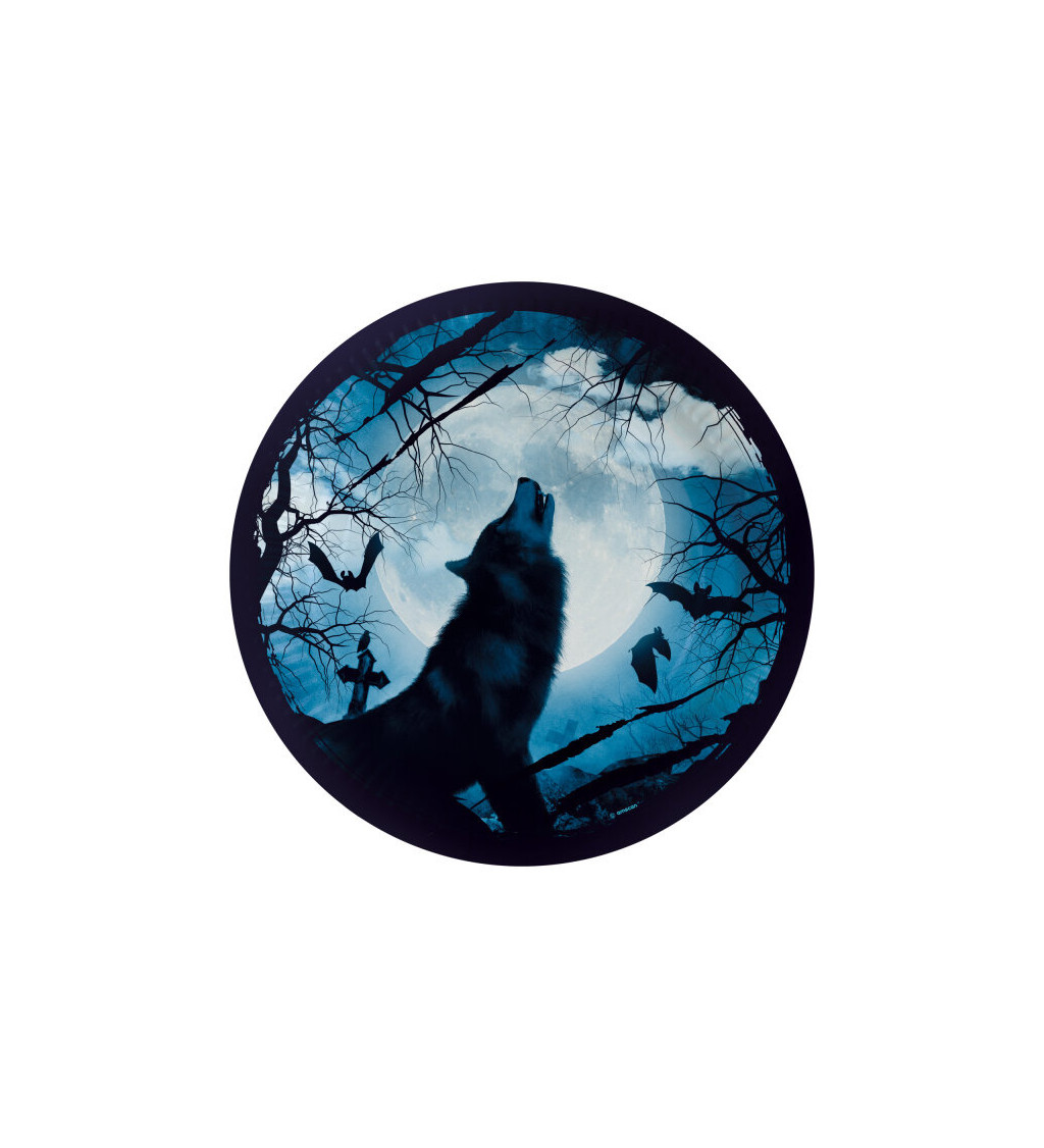 Talířky vlk a měsíc