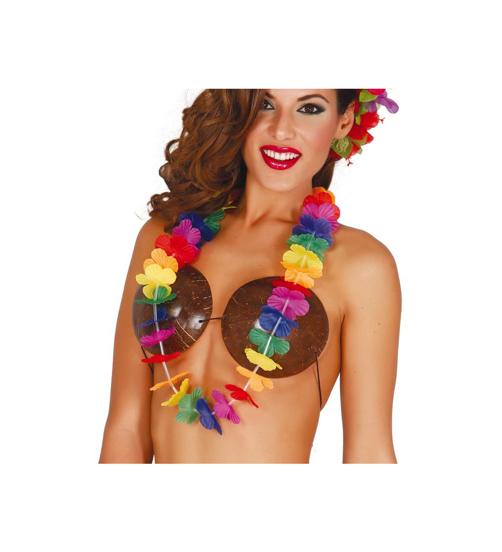 Havajský věnec barevný