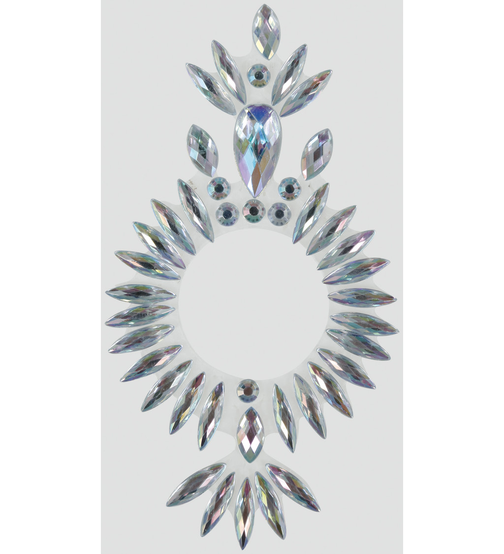 Kamínky na pupík - stříbrné