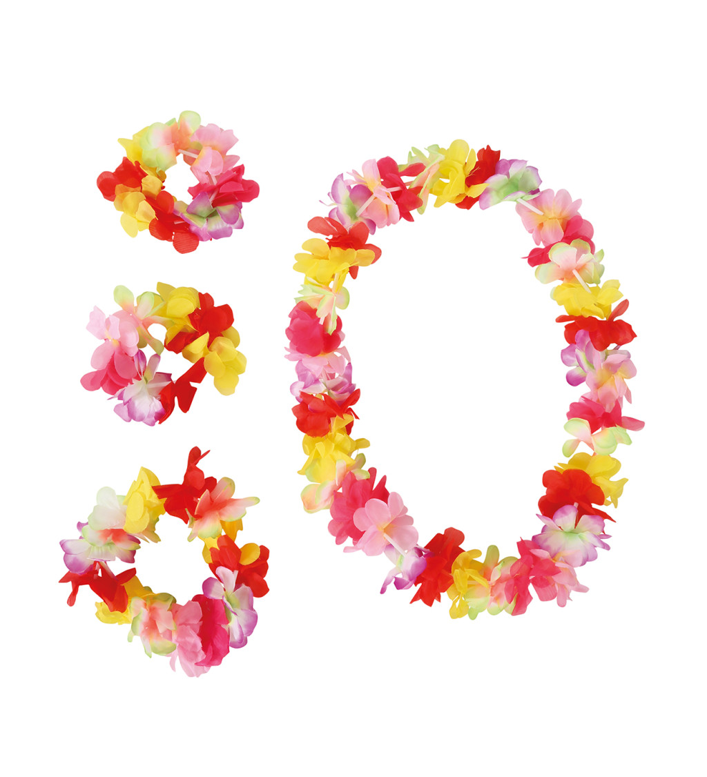 Havajská sada žluto-červená