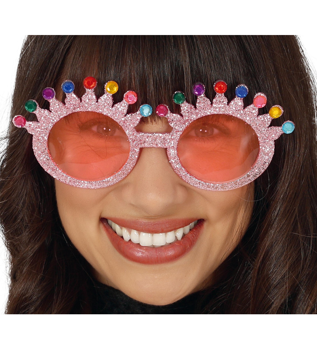 Sluneční brýle třpytivé korunky