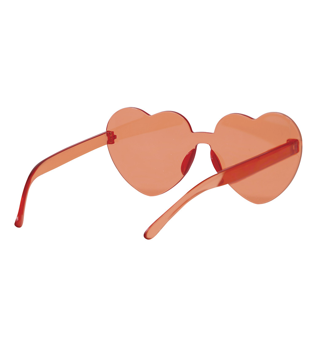 Sluneční brýle červené srdíčka