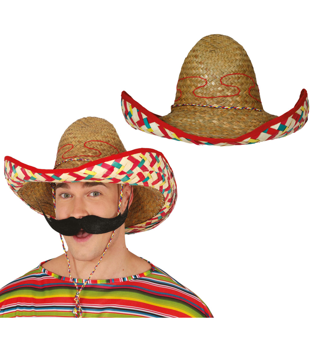 Mexický slaměný klobouk