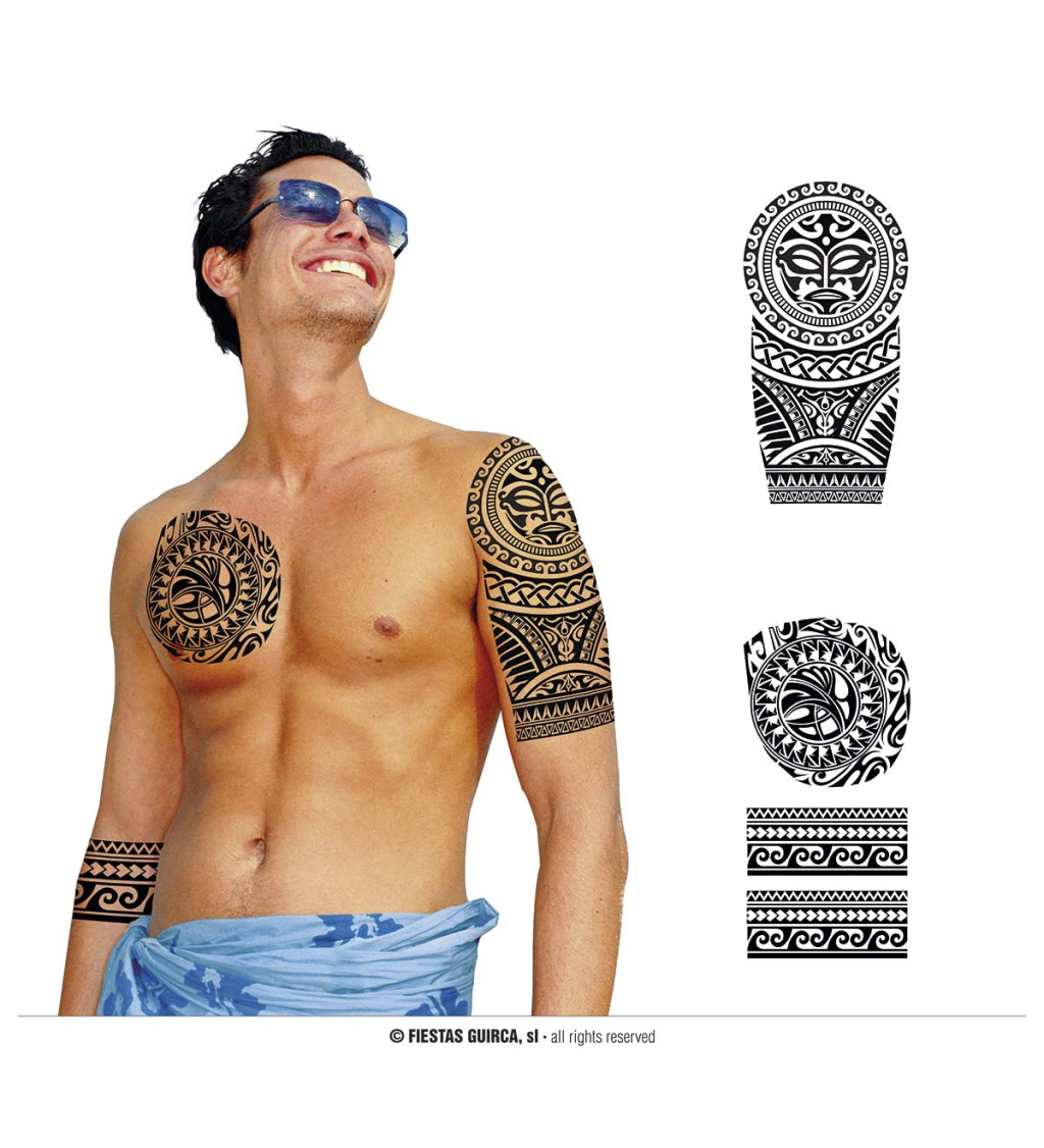 Černé tetování vlny