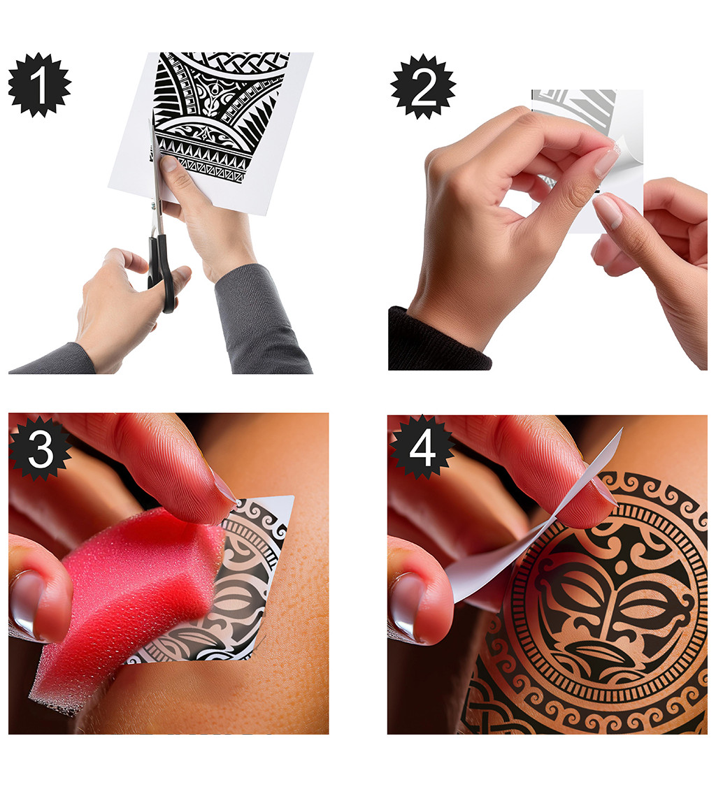 Černé tetování vlny