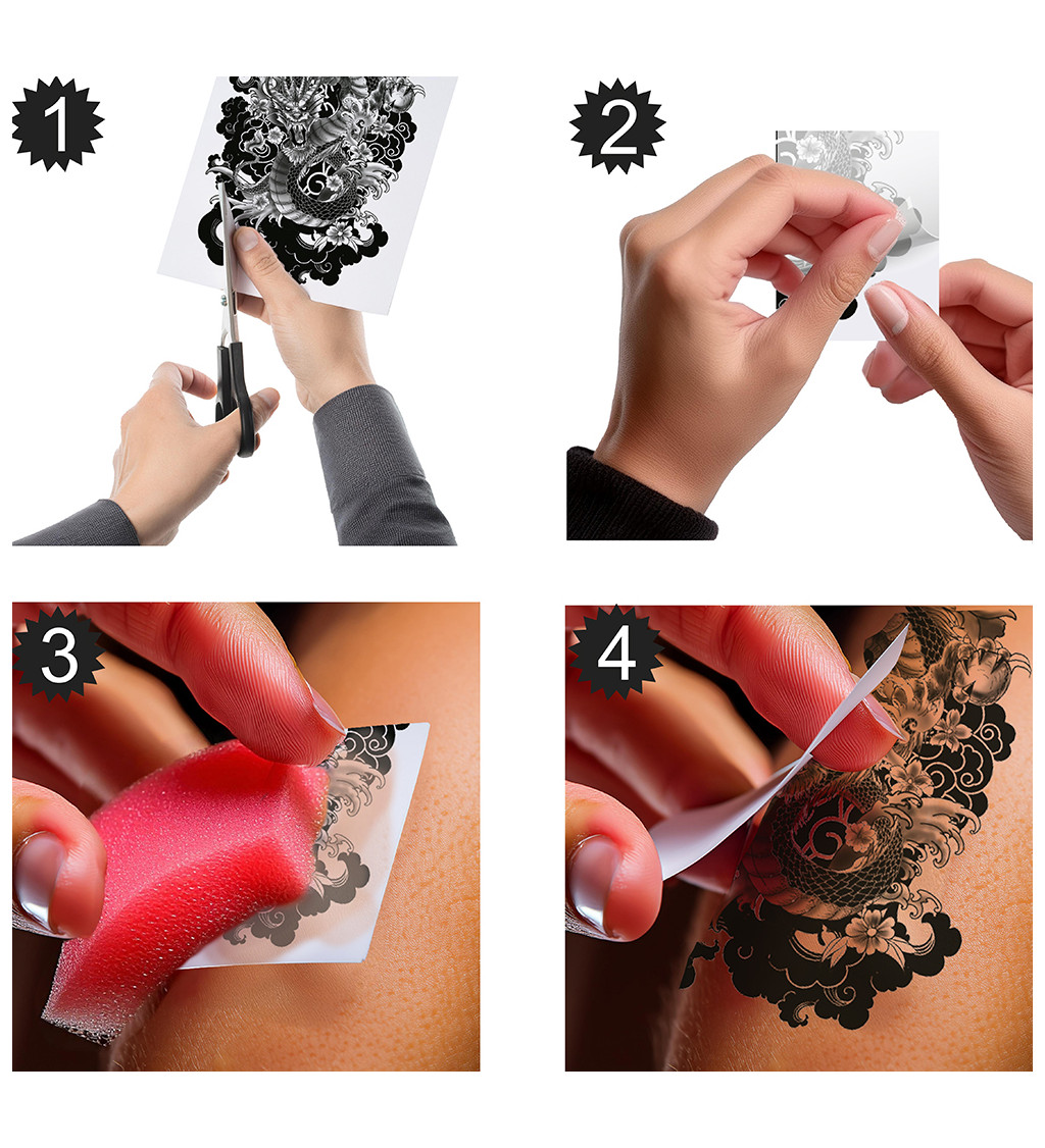 Realistické tetování drak