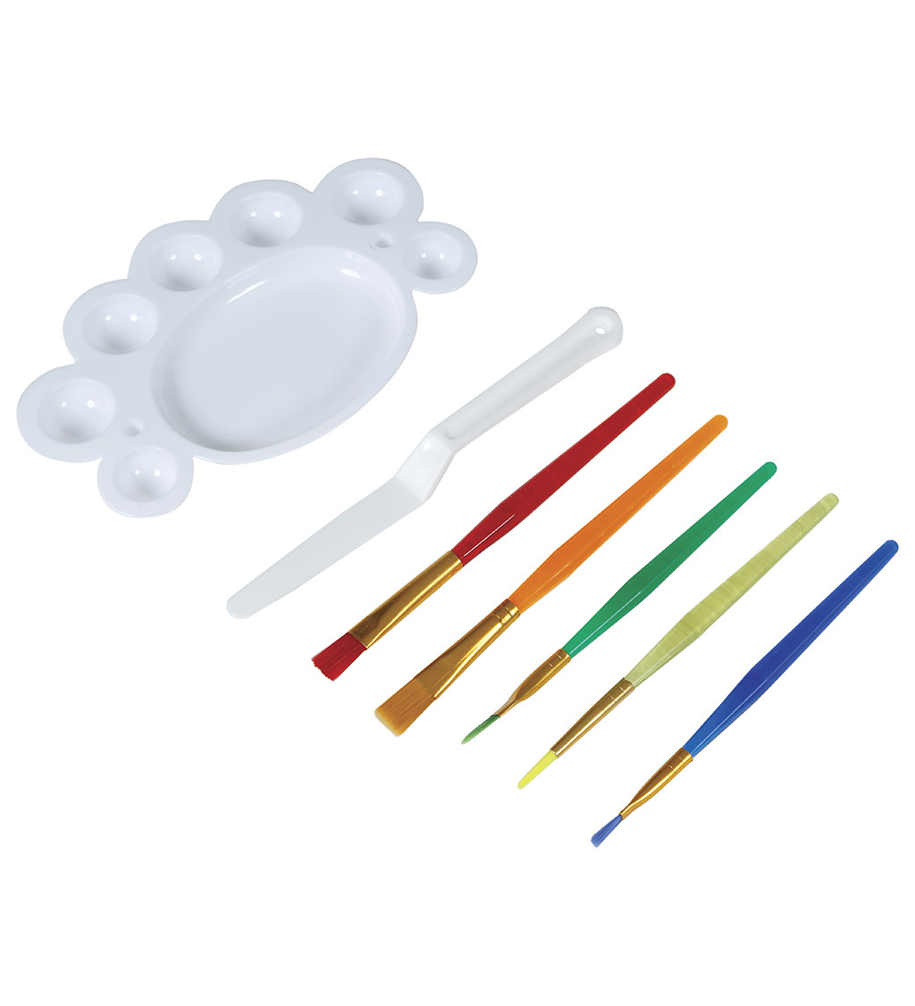 Make-up sada - štětečky s paletkou