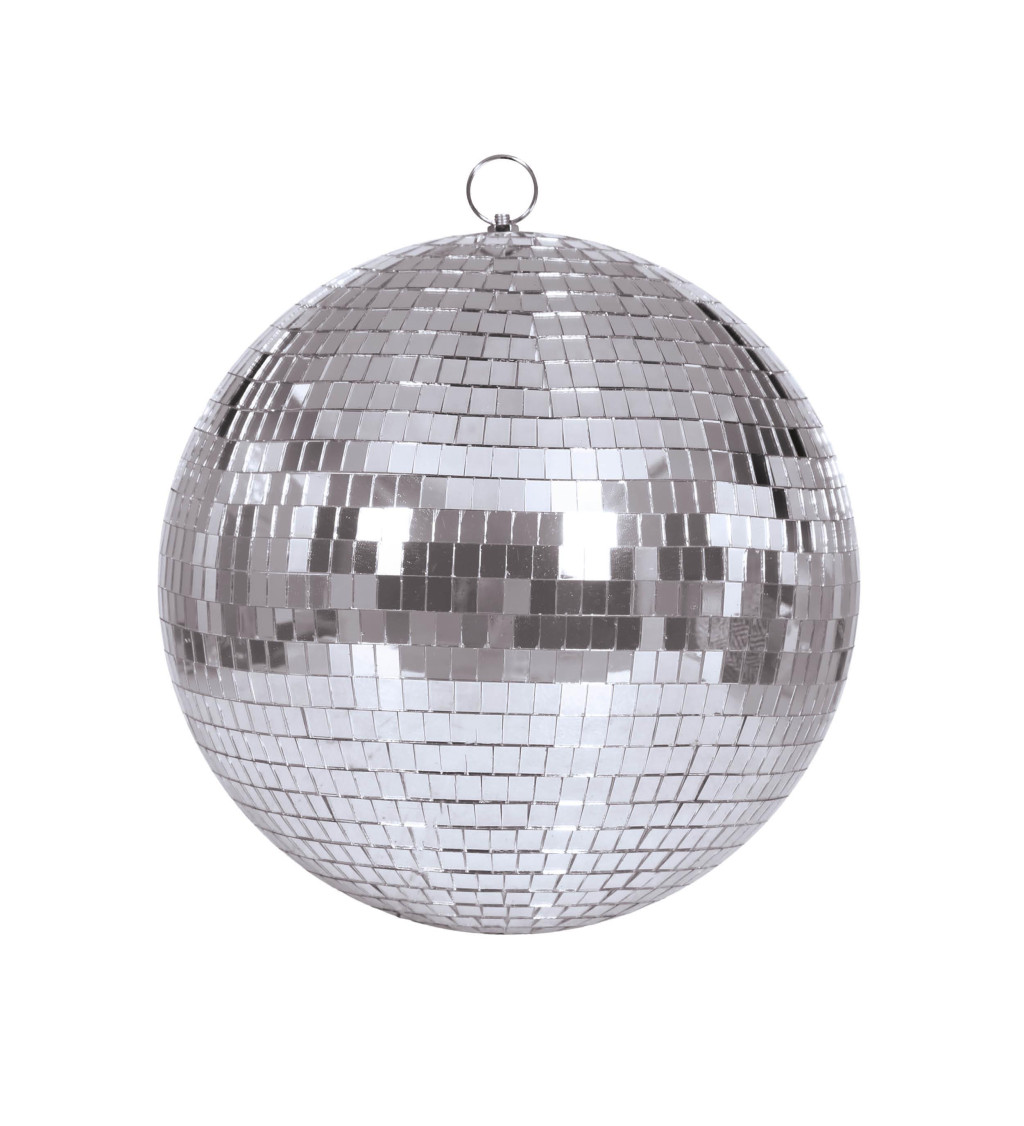 Stříbrná disco koule