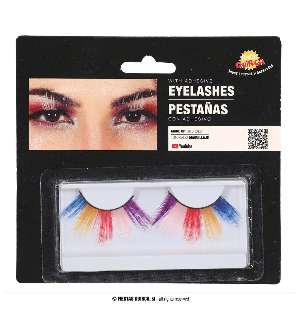 Nalepovací řasy barevné