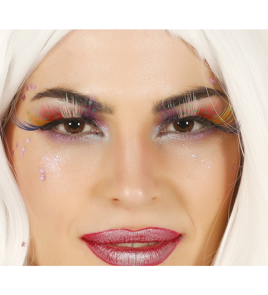 Nalepovací řasy barevné