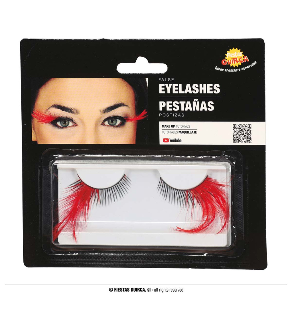 Nalepovací řasy červené