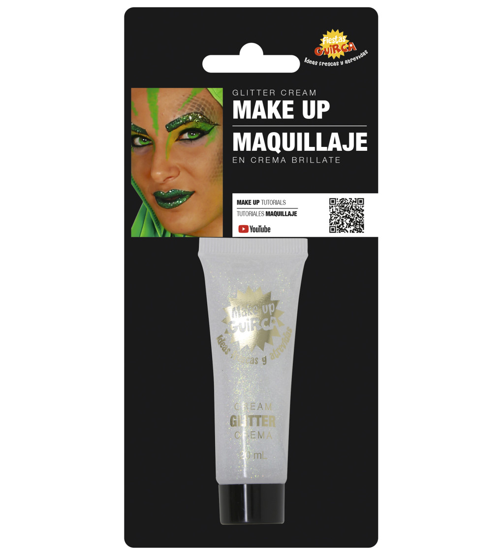 Třpytivý krémový make-up duhový