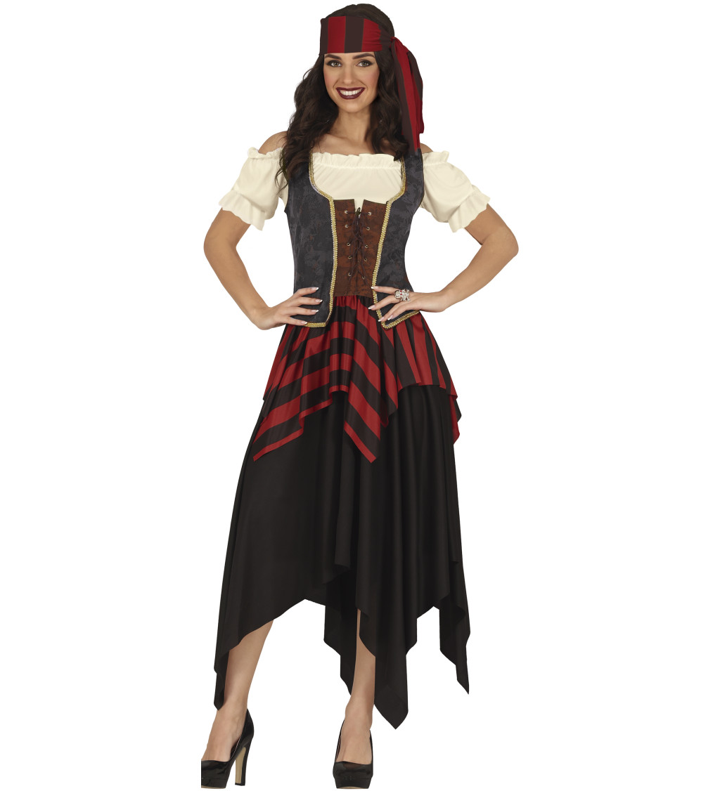 Dámský kostým Pirátka s korzetem