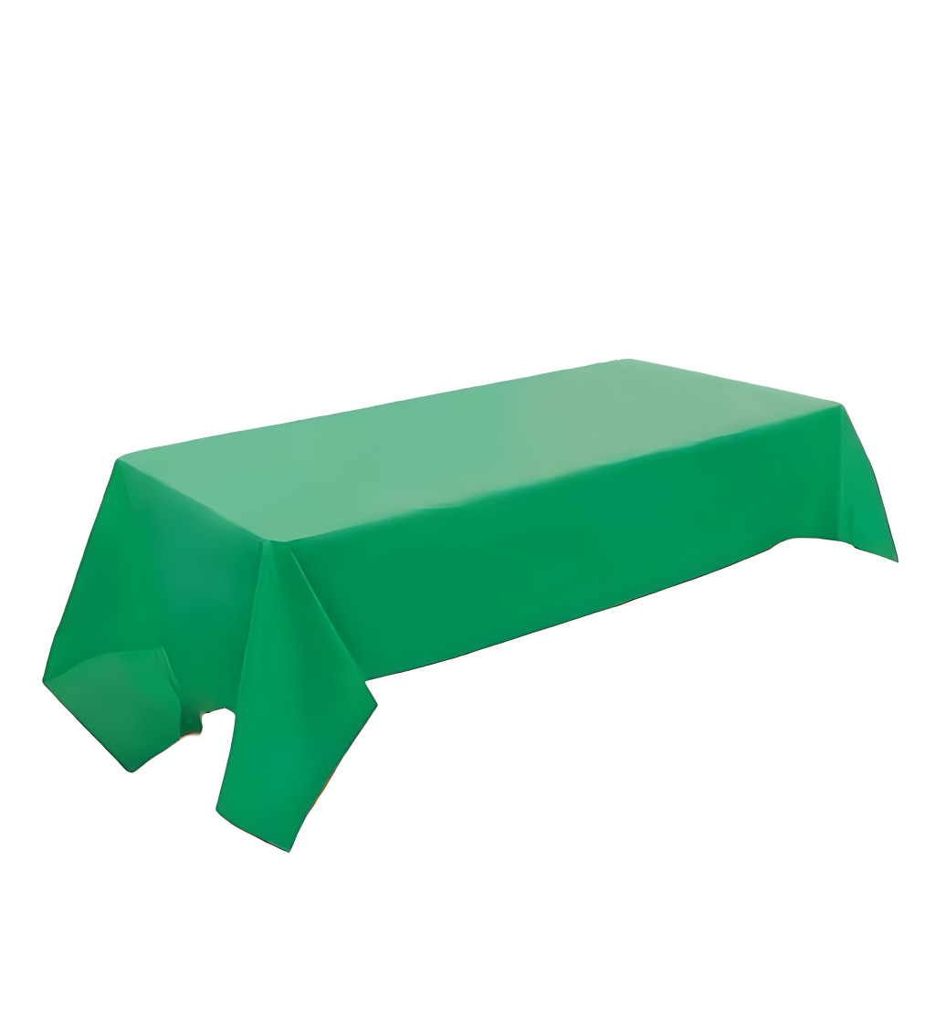 Plastový ubrus zelený 137 × 274 cm