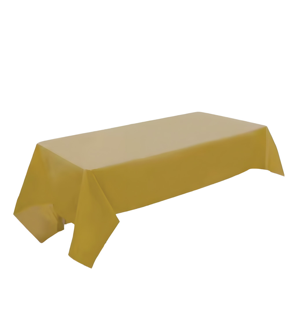 Plastový ubrus zlatý 137 × 274 cm