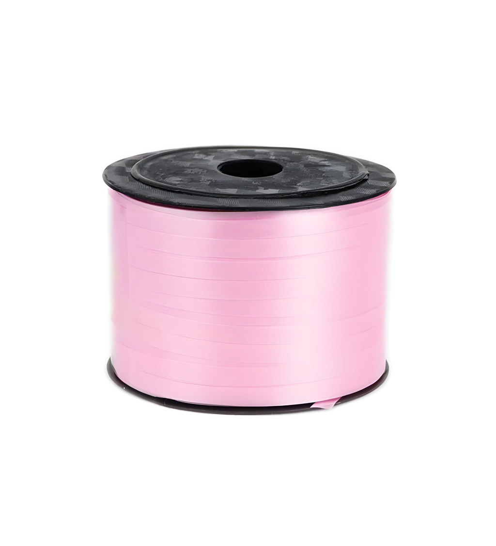 Stuha na balónky růžová 90 m