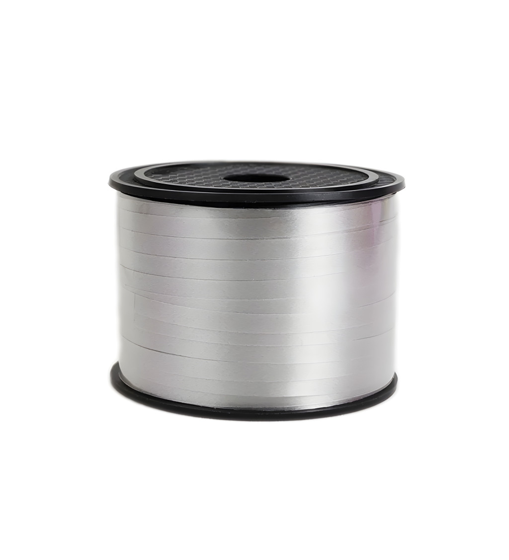 Stuha na balónky stříbrná 90 m