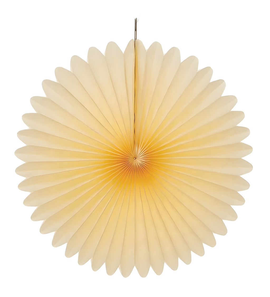 Dekorační rozety krémové 3 ks