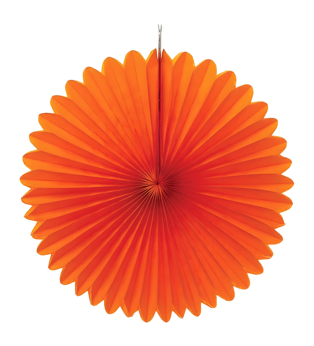 Dekorační rozety oranžové 3 ks