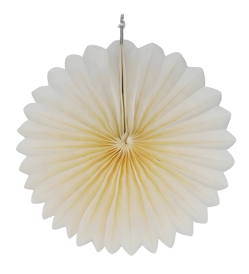 Dekorační rozety světle bílé 3 ks